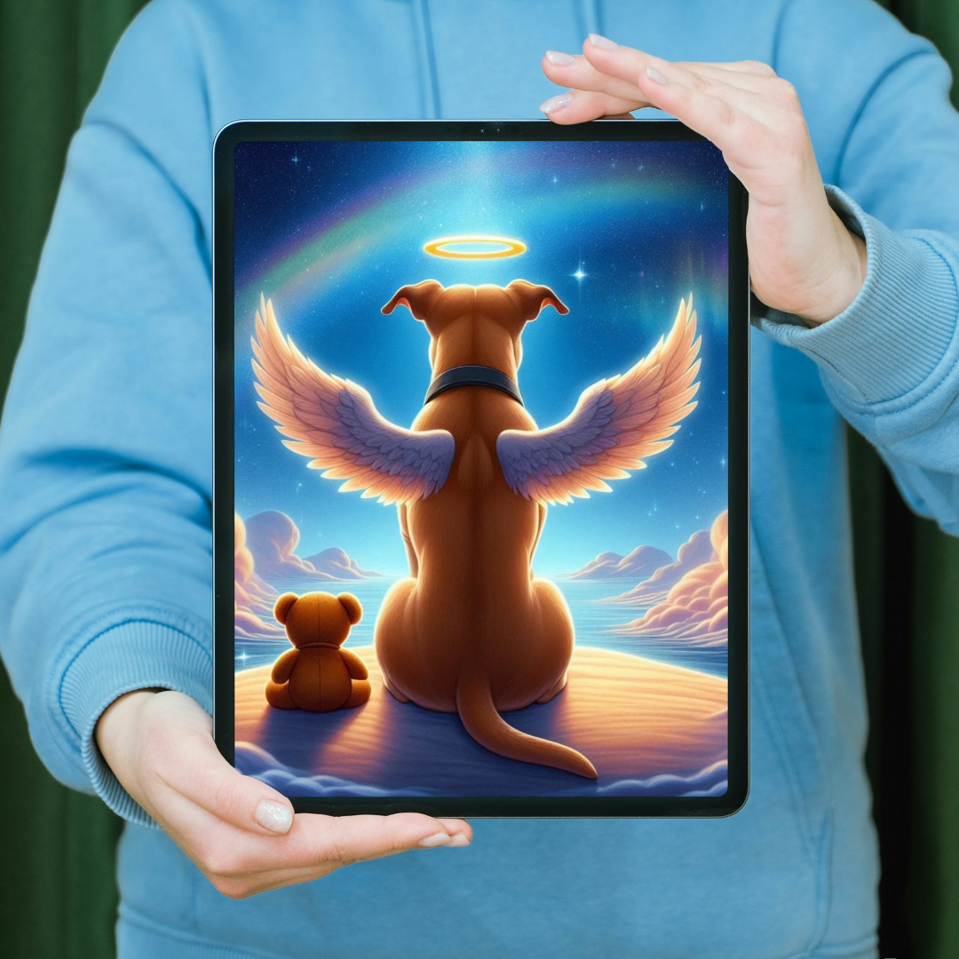 Custom Starry Angel Wings Portrait - Digital Art Commission