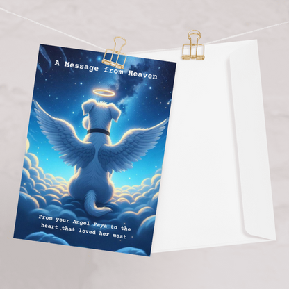 Custom Rainbow Bridge Poem Card