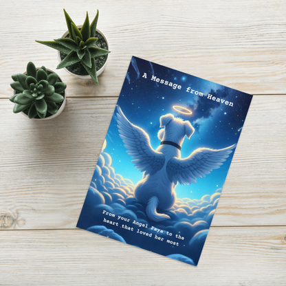 Custom Rainbow Bridge Poem Card