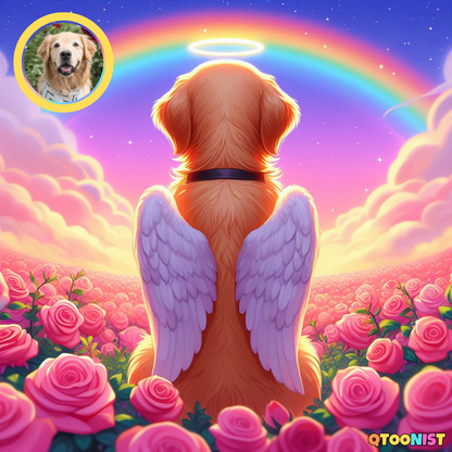 Custom Starry Angel Wings Portrait - Digital Art Commission