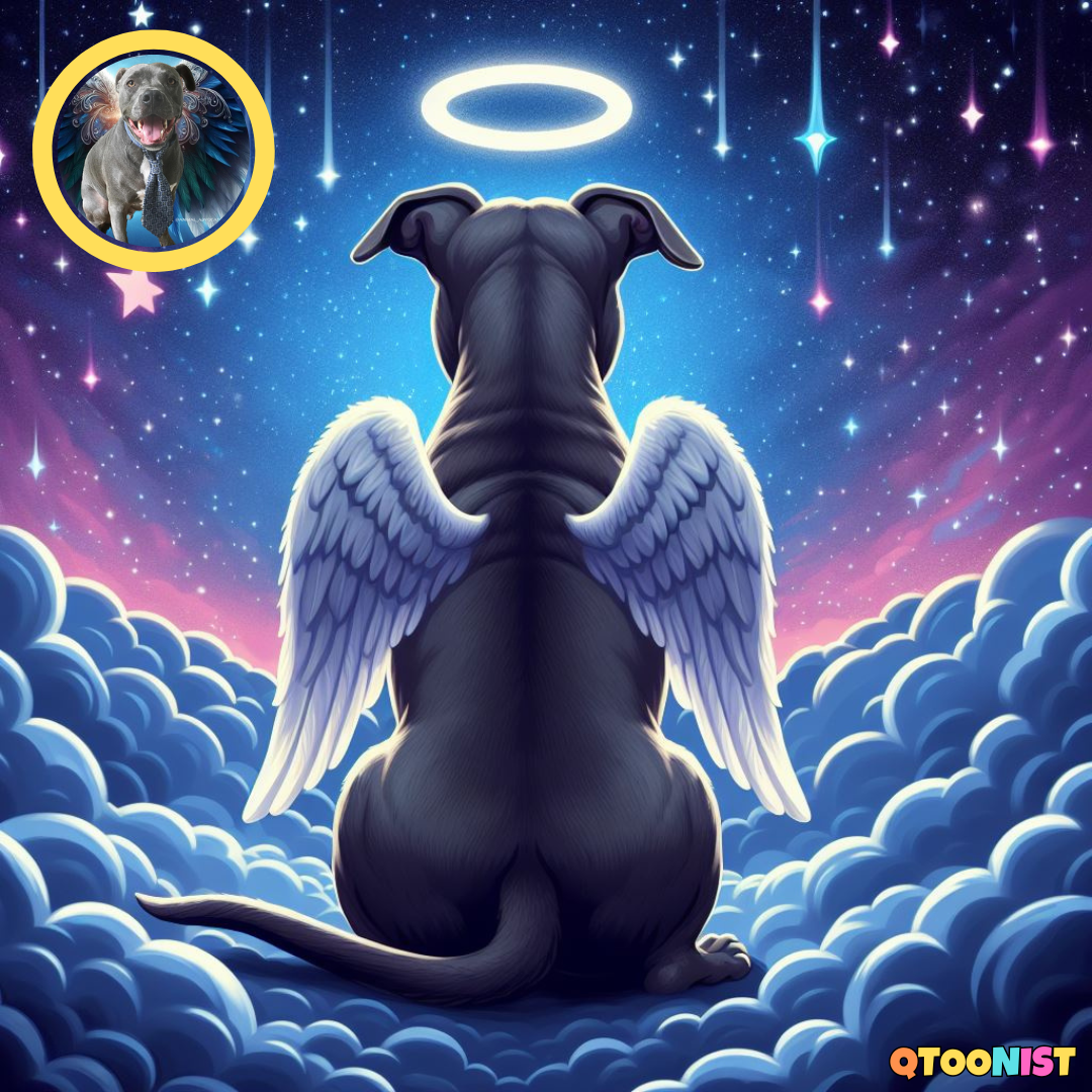 Custom Starry Angel Wings Portrait - Digital Art Commission