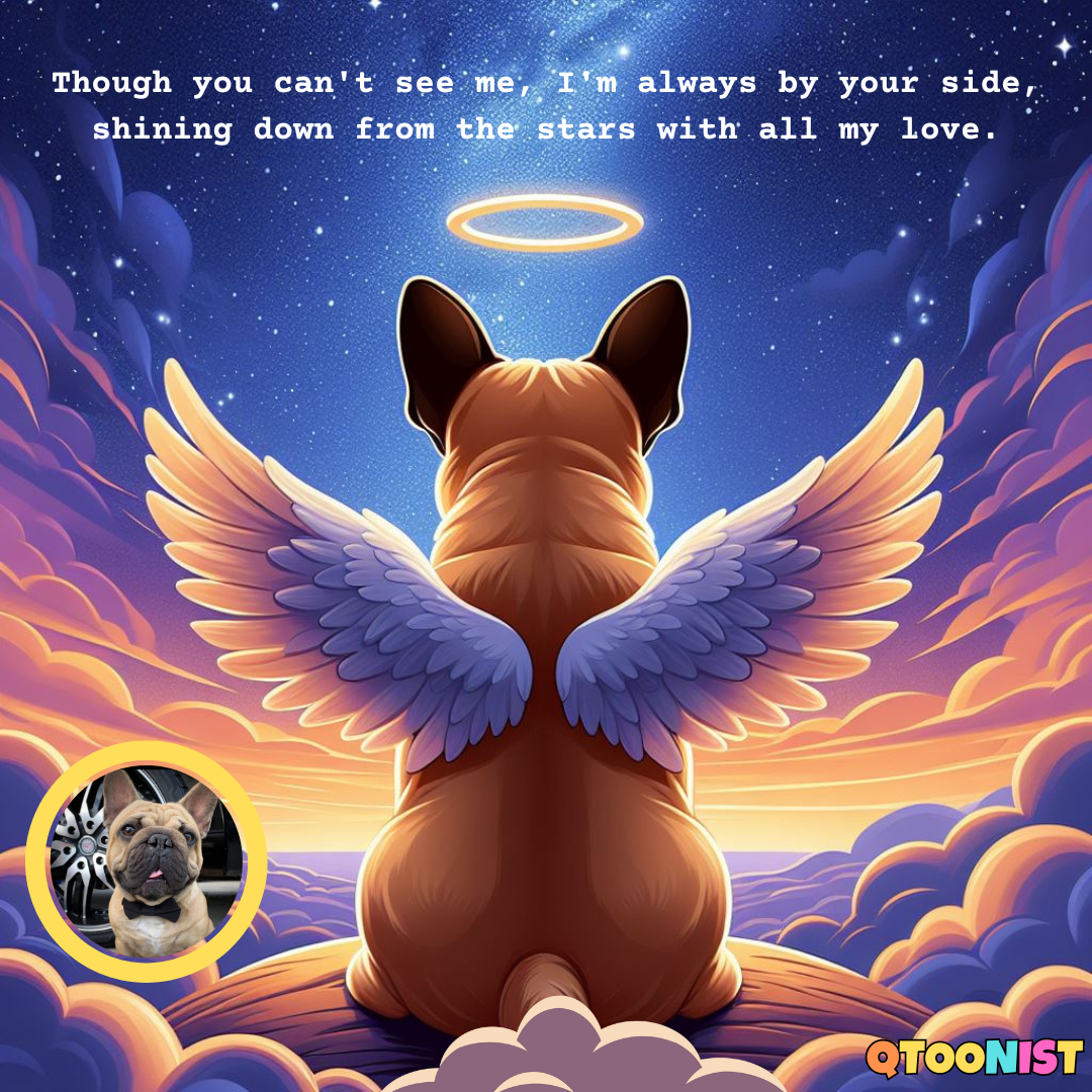 Custom Starry Angel Wings Portrait - Digital Art Commission