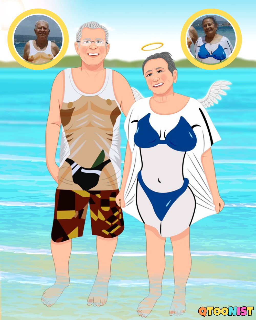 Custom Family Cartoon Portrait - Digital Art Commission