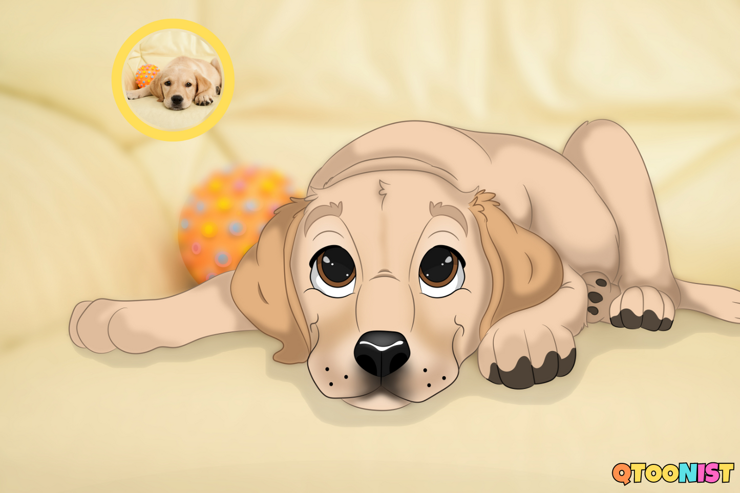 Custom Pet Cartoon Portrait - Digital Art Commission